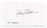 Gordy Windhorn Signed 3x5 Index Card Autographed Baseball MLB New York Yankees