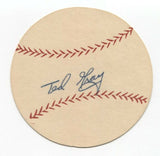 Ted Gray Signed Paper Baseball Autographed Signature Detroit Tigers