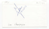 The Killjoys - Gene Champagne Signed 3x5 Index Card Autographed Signature