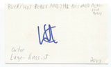 Buckshot Bebee - Guitar Luge Signed 3x5 Index Card Autographed Band Bassist