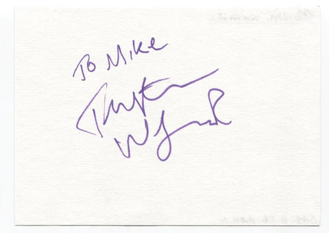 Tristram Wymark Signed Album Page Autographed Signature Inscribed "To Mike" 