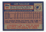 1984 Topps Luis Salazar Signed Card Baseball MLB Autographed Auto #68
