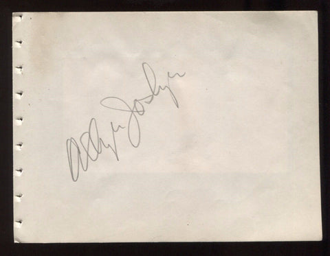 Allyn Joslyn and Jane Withers Signed Vintage Album Page Autographed