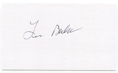 Lee Bales Signed 3x5 Index Card Autographed Signature Atlanta Braves MLB