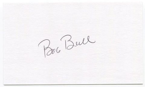 Bob Beall 3x5 Index Card Autographed Signature Atlanta Braves Debut 1975