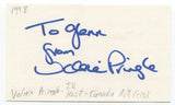 Valerie Pringle Signed 3x5 Index Card Autographed Signature Antiques Roadshow