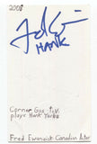 Fred Ewanuik Signed 3x5 Index Card Autographed Signature Actor Corner Gas Hank