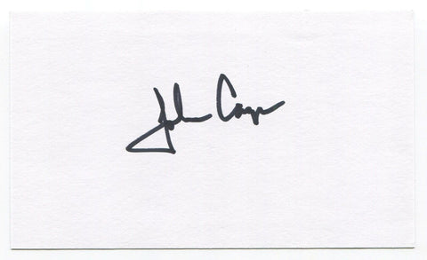 John Casper Signed 3x5 Index Card Autographed NASA Space Astronaut