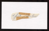 Dick Sisler Signed Cut Autograph Signature Signed Circa 1962 Baseball