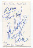 Big House Jay Scott King Signed 3x5 Index Card Autographed Signature Band