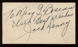 Jack Denny  (d. 1950) Signed Card  Autographed Authentic Signature Conductor