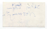 John Normington Signed 3x5 Index Card Autographed Signature Actor