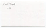 Chuck Taylor Signed 3x5 Index Card Autograph Baseball MLB St. Louis Cardinals