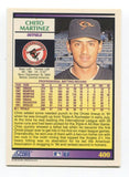 1992 Score Chito Martinez Signed Card Baseball MLB Autographed AUTO #400