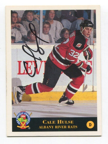 1994 Classic Pro Prospects Cale Hulse Signed Card Hockey Autograph AUTO #222