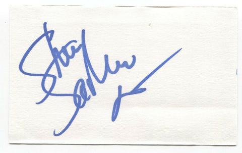 Shaun Sanders Signed 3x5 Index Card Autographed Signature Band Helix