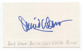 David Weaver Signed 3x5 Index Card Autographed Signature Film Director