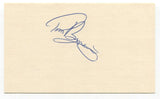 Tom Burgmeier Signed 3x5 Index Card Autographed MLB Baseball 1980 Boston Red Sox