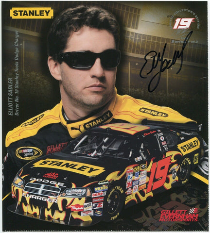 Elliott Sadler Signed Promo Photo Autographed Race Car Driver NASCAR