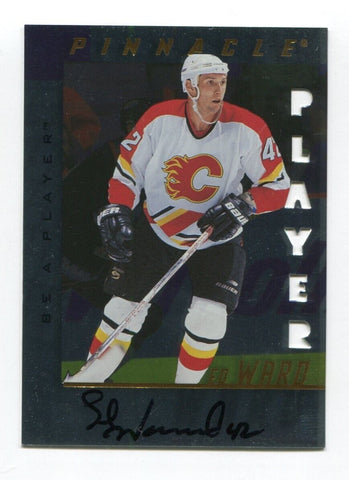1998 Pinnacle BAP Ed Ward Signed Card Hockey NHL Autograph AUTO #172