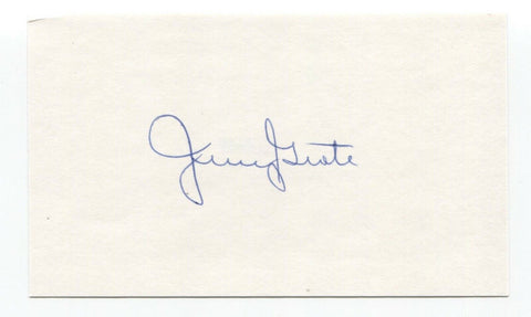Jerry Grote Signed 3x5 Index Card PSA/DNA Autographed Baseball 1969 Mets