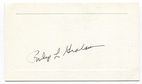 Phil Graham Signed Card Autographed Signature Washington Post Owner Publisher