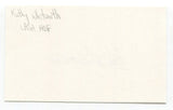 Kathy Whitworh Signed 3x5 Index Card Autograph Golf LPGA World Golf Hall of Fame