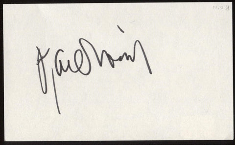 Ryan O'Neal Signed Index Card Signature Vintage Autographed AUTO Happy Days