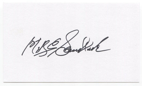 Mike Sandlock Signed 3x5 Index Card Baseball Autographed Signature Boston Braves