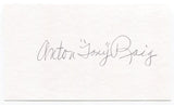 Tony Roig Signed 3x5 Index Card Autographed MLB Baseball Washington Senators