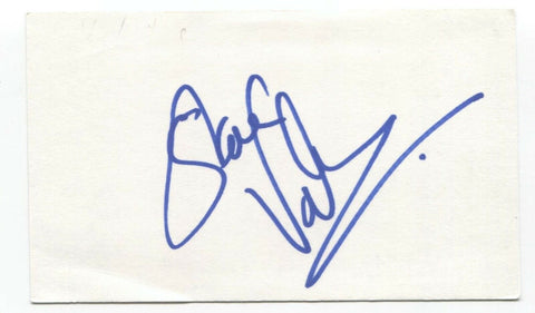 Scott Valentine Signed 3x5 Index Card Autograph Signature Actor Family Ties