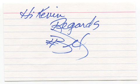 David Ball Signed 3x5 Index Card Autographed Signature Chicago Bears NFL