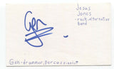 Jesus Jones Gen Signed 3x5 Index Card Autographed Signature (Simon Matthews)