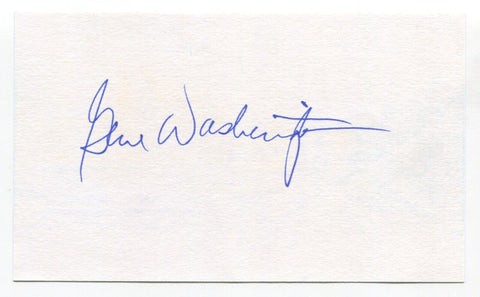 Gene Washington Signed 3x5 Index Card Autograph Minnesota Vikings Pro Bowl