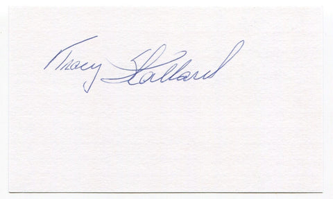 Tracy Stallard Signed 3x5 Index Card Autographed Baseball Gave Up Roger Maris 61