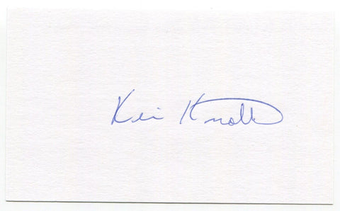 Kevin Knotts Signed 3x5 Index Card Autographed Actor Gangland Redemption