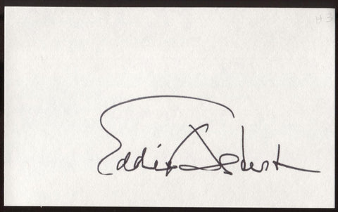 Eddie Albert Signed Index Card Signature Vintage Autographed AUTO 