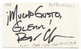 The Refreshments - Roger Meade Clyne Signed 3x5 Index Card Autographed Signature