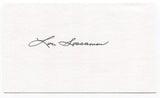 Louis Sossamon Signed 3x5 Index Card Autographed NFL Football New York Yankees