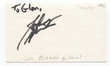 Cracker - Johnny Hickman Signed 3x5 Index Card Autographed Signature Guitarist