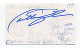Camille Saviola (d.2021) Signed 3x5 Index Card Autographed Entourage Star Trek