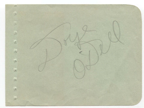 Doye O'Dell Signed Album Page Vintage Autographed Signature Actor I Love Lucy