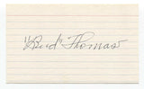 Bud Thomas Signed 3x5 Index Card Baseball Autographed Signature