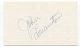 John Lowenstein Signed 3x5 Index Card Baseball Autographed Signature
