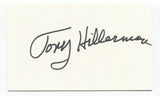 Tony Hillerman Signed 3x5 Index Card Autographed Signature Historian Author