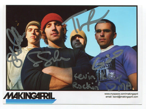 Making April Signed 5x7 Photo Autographed Music Piano Alternative Rock Band