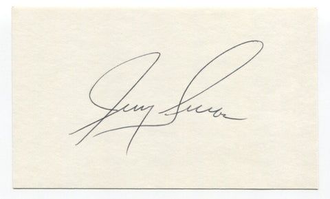 Jerry Lucas Signed 3x5 Index Card Autographed Basketball NY Knicks Champion '73
