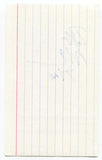 Bob McKenzie Signed 3x5 Index Card Autographed Canadian Sports Journalist