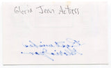 Gloria Jean Signed 3x5 Index Card Autographed Actress Singer Musical