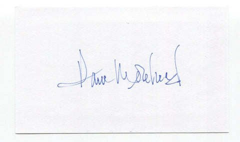 Dave Morehead Signed 3x5 Index Card Baseball Autographed Signature